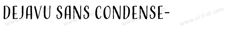 dejavu sans condense字体转换